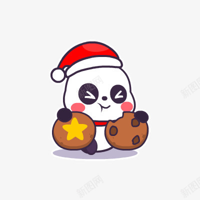 开心吃饼干png免抠素材_88icon https://88icon.com 卡通 卡通饼干 吃饼干 小熊 开心