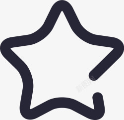 黑白线型图标星星icon矢量图图标高清图片