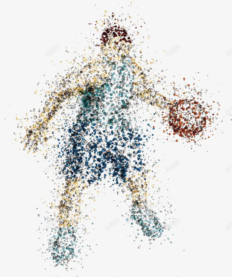 打篮球上篮篮球运动员png免抠素材_88icon https://88icon.com 七彩墨迹 打篮球 篮球运动员 过人 运球