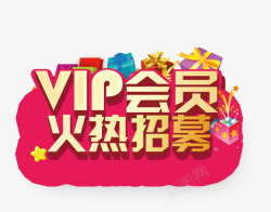 VIP会员火热招募素材