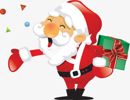 可爱微笑圣诞老人礼物png免抠素材_88icon https://88icon.com 可爱 圣诞老人 微笑 礼物