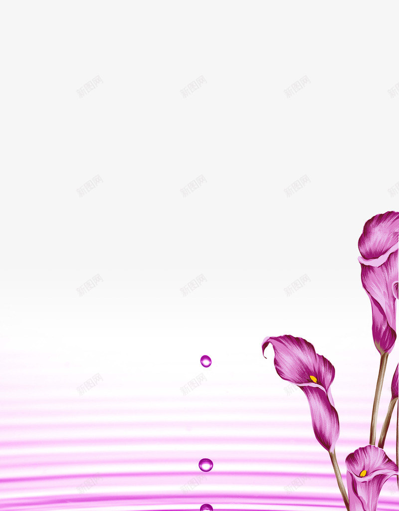 紫色大气花卉唯美背景png免抠素材_88icon https://88icon.com 唯美 大气 紫色 背景 花卉