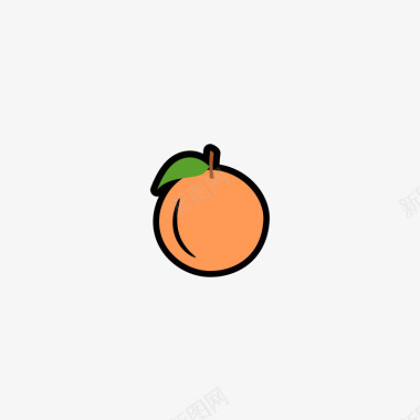 手绘水果组合手绘卡通水果橘子图标图标