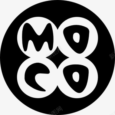 血红的字MocoSpace标志图标图标