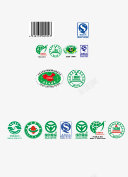 安全食品宣传单各种QS图标高清图片