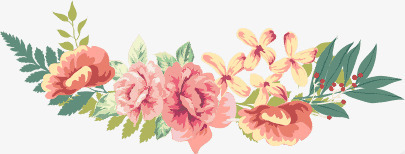 花png免抠素材_88icon https://88icon.com 一束鲜花 手绘花 水彩花 盛开的花朵 绿叶