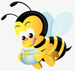 采蜂蜜的小蜜蜂素材