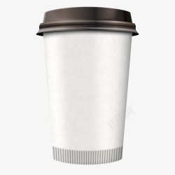 咖啡奶茶餐饮店用环保纸杯矢量图高清图片