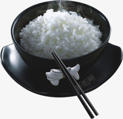 热气腾腾米饭高清图片