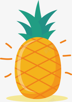 免抠素材冰激凌卡通可爱水果菠萝矢量图高清图片
