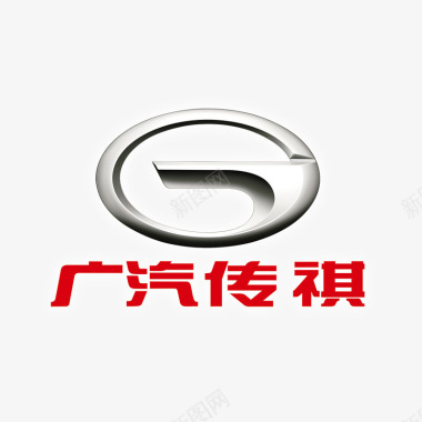 灰色桥梁红色广汽传祺logo标志图标图标