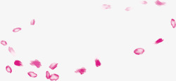 粉色漂浮花瓣婚庆素材