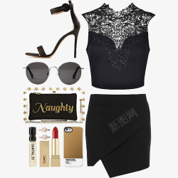 时尚性感女装服饰简搭素材