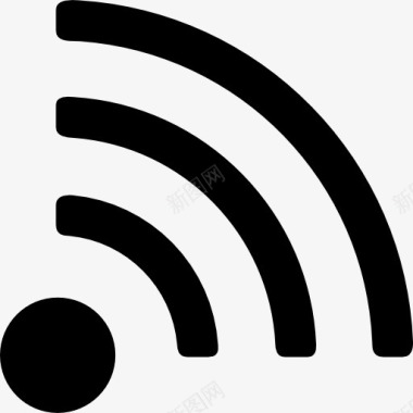 WIFI发射无线互联网连接图标图标