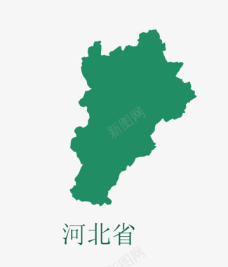 绿色河北省版块图标图标
