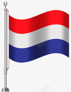 黑色红色白色荷兰国旗图标图标