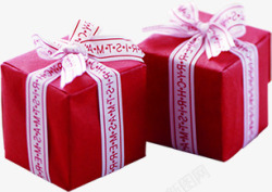 红色喜庆礼盒包装素材