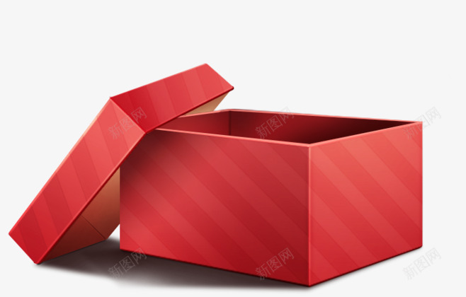红色礼品包装盒png_88icon https://88icon.com 包装 惊喜 礼品 红色