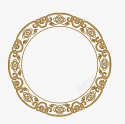 中国古典圆环纹路素材