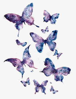 蝴蝶印花紫色蝴蝶高清图片