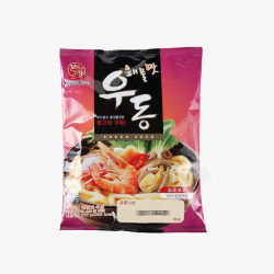 韩式进口海鲜方便面素材