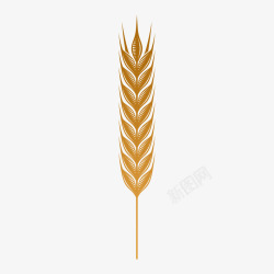 金麦穗麦穗图标高清图片