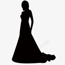 穿裙子的女人穿裙子的女人图标高清图片