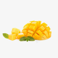 芒果汁芒果和椰果高清图片