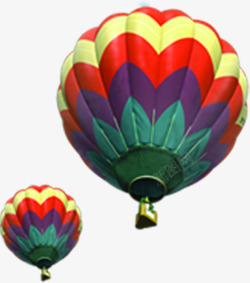 春季彩色漂浮氢气球装饰素材