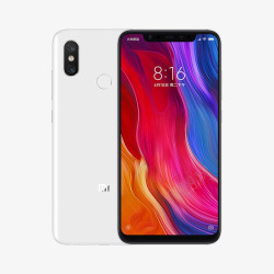 Xiaomi小米白色小米8智能手机高清图片