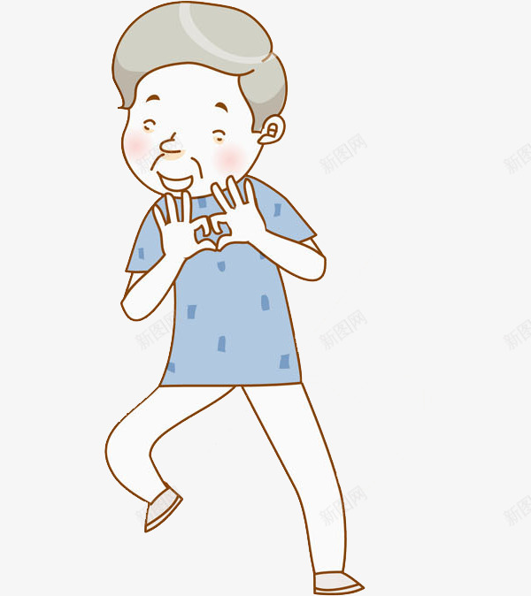 卡通跳舞的老人图png免抠素材_88icon https://88icon.com 卡通 帅气的 插图 时尚的 老人 跳舞的 高兴地
