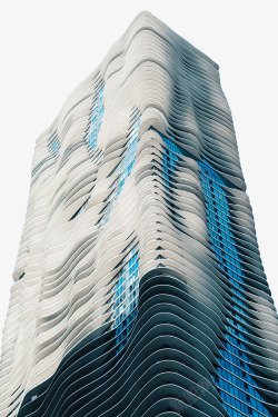 商务大厦建筑纸片造型大厦高清图片