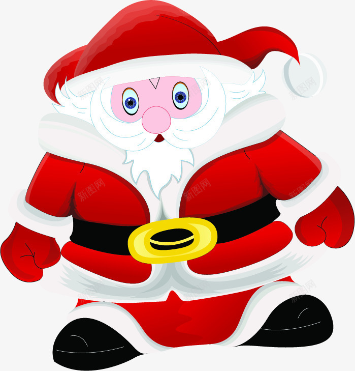 红色手绘卡通人物圣诞老人png免抠素材_88icon https://88icon.com 人物 卡通 圣诞老人 红色