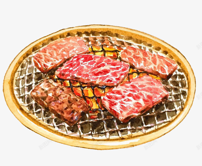 手絵日式烤肉png免抠素材_88icon https://88icon.com 手絵 日式料理 烤肉 食物