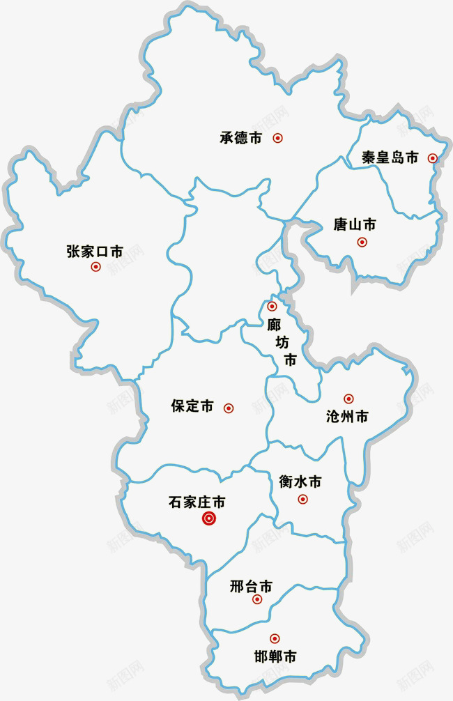 河北地图png免抠素材_88icon https://88icon.com 地图png 河北 河北地图素材 线性地图