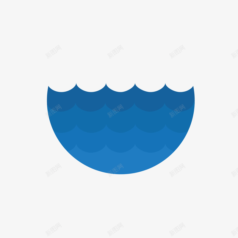 蓝色渐变海水png免抠素材_88icon https://88icon.com 浅蓝 海水 海水纹 深蓝 渐变