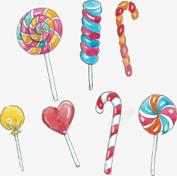拐棍棒棒糖甜蜜的儿童节棒棒糖矢量图高清图片