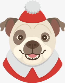 可爱沙皮狗的圣诞节素材
