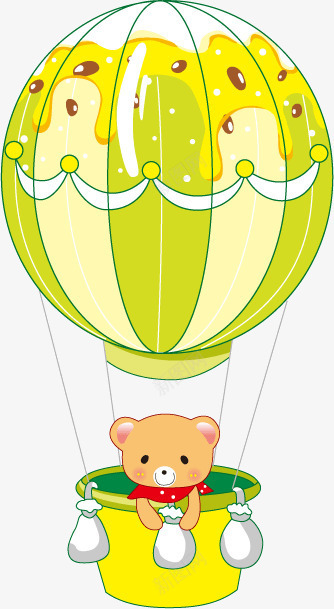 热气球png免抠素材_88icon https://88icon.com 卡通动物 可爱卡通 小熊 热气球