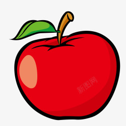 欧美插图风卡通苹果高清图片