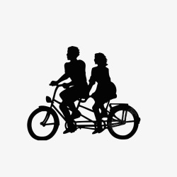 约会情侣骑单车素材