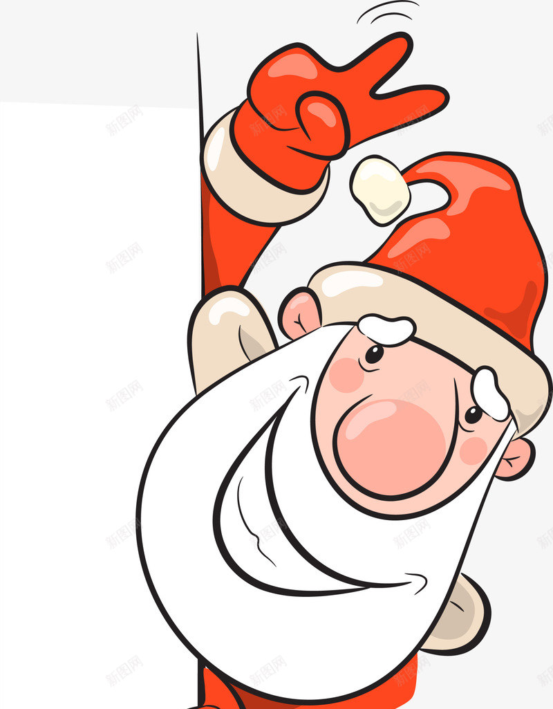 红色卡通偷看圣诞老人png免抠素材_88icon https://88icon.com Christma Christmas Merry 圣诞快乐 圣诞老人 圣诞节 装饰图案