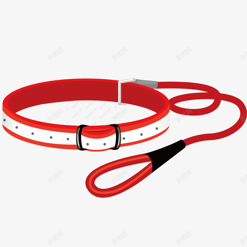 狗狗绳子png免抠素材_88icon https://88icon.com 工具 形状 拴狗绳 捆绑 模型 红色
