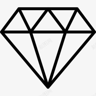 财富钻石图标图标