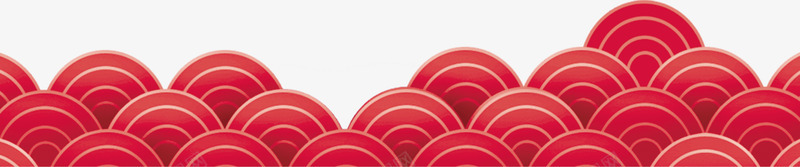 红色中国风海浪装饰png免抠素材_88icon https://88icon.com 中国风海浪 大海 波浪花纹 海洋 红色海浪 装饰图案