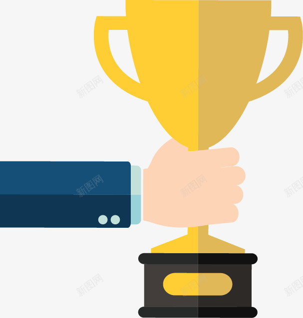 手拿奖杯png免抠素材_88icon https://88icon.com 免费下载 奖杯 奖牌 手拿奖杯矢量免费下载 荣誉