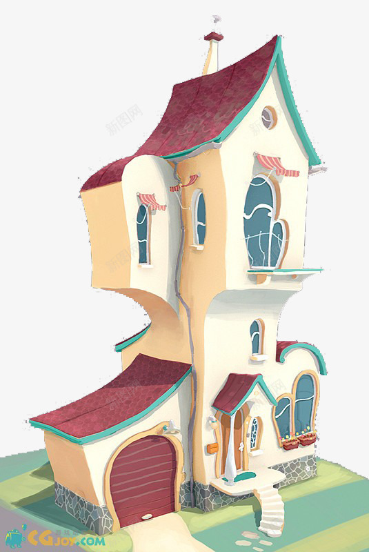 3d立体房屋png免抠素材_88icon https://88icon.com 3D c4d模型 建筑 房子 房屋 立体 网页设计