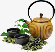 中秋节茶叶茶壶素材