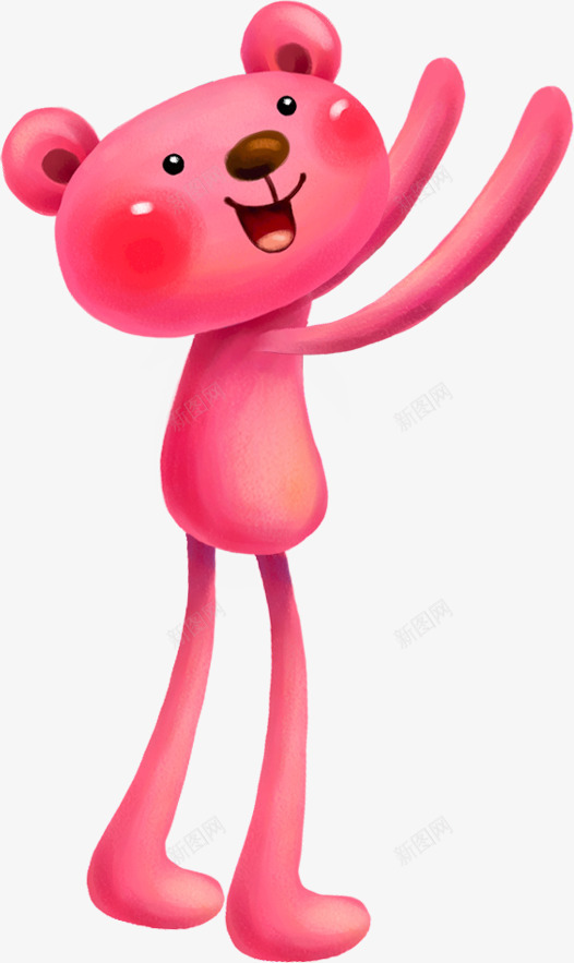 粉色小熊png免抠素材_88icon https://88icon.com 儿童 免抠 免抠素材 宝免费天猫设计 宝免费素材天猫设计素材 小熊 广告设计 手绘 画报 粉色