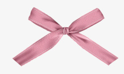 礼物盒包装粉色丝带素材
